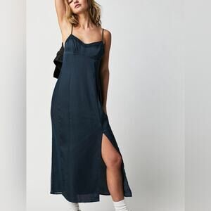 Free People Navy Blue Maxi Dress